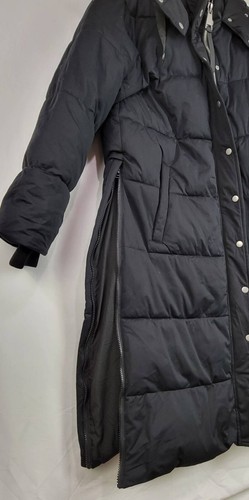 $298 AQUA Women Long Hooded Puffer Coat - Picture 5 of 7