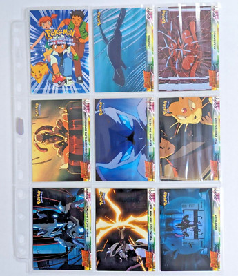 Topps Pokemon The First Movie - Blue & Black Logo Card Singles - Vintage 1999