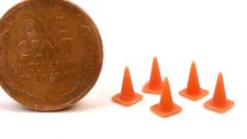 USA Made - N Scale Traffic Cones - 5 Pack 1600661