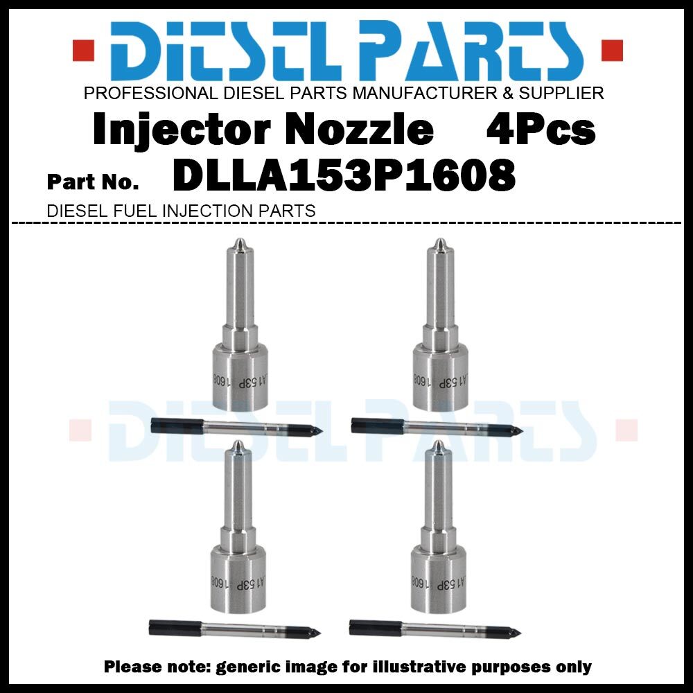 4x Injector Nozzle DLLA153P1608 for Hyundai Starex Kia Sorento 2.5