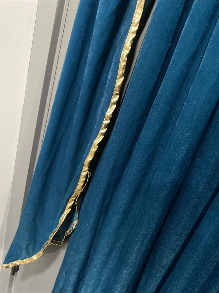 Disfraz Renacimiento Dama Ginebra Talla Pequeña Adulto (Verde azulado) Foto 4 de 4