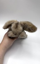 Steiff Hase Floppy Hansi mit Knopf und Fähnchen Vintage