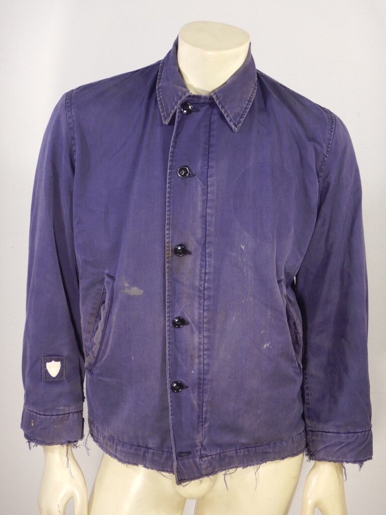 Vintage USN 1966 N-4 N4 Navy Blue Deck Jacket Size 38 | eBay