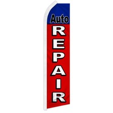 10 x AUTO REPAIR advertising super flag swooper banner business sign car fix r/b