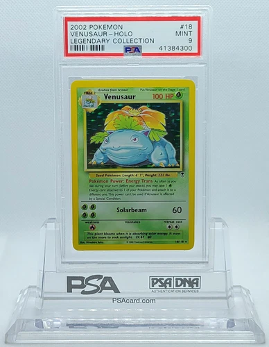 2002 POKEMON LEGENDARY COLLECTION VENUSAUR #18 HOLO FOIL PSA 9 MINT #41384300