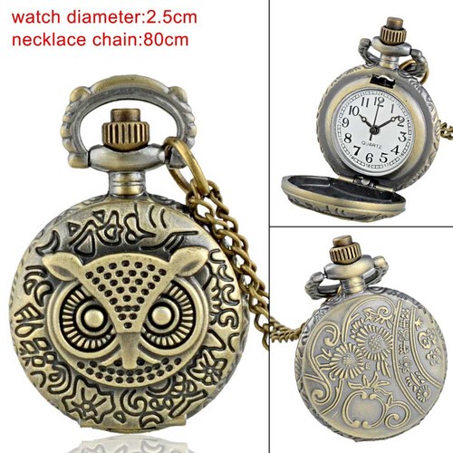 Orologio da tasca Steampunk quarzo vintage design antico collana ciondolo regalo retrò - Foto 71 di 98
