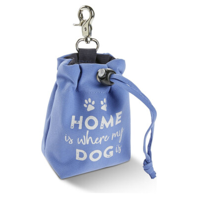 Wolters Happy Treat Bag blau 13x12x5 cm Snackaufbewahrung für Hunde