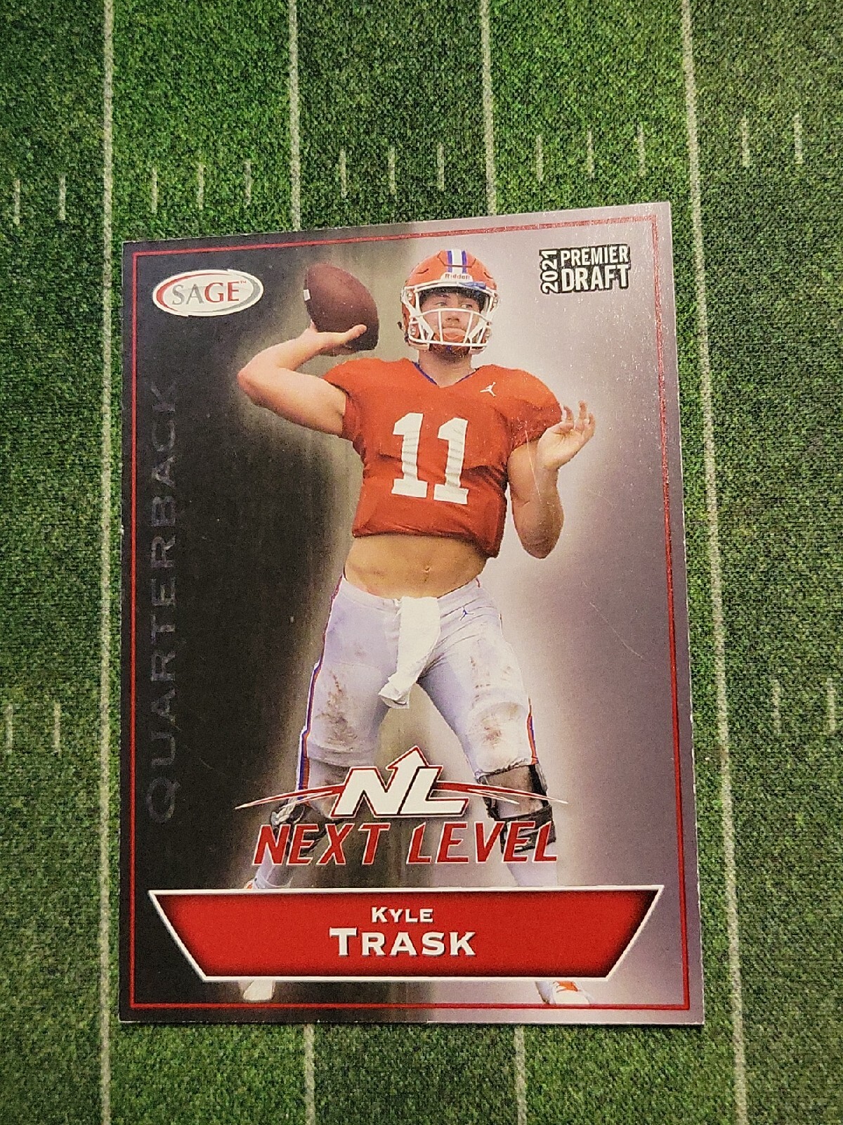 Kyle Trask Rookie Card Sage Premier Draft 2021 RC 💥 Buccaneers 💥 Next Level