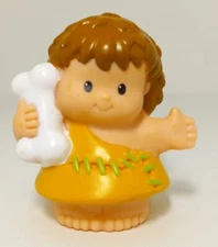 Fisher Price Little People Caveman With Bone Figure