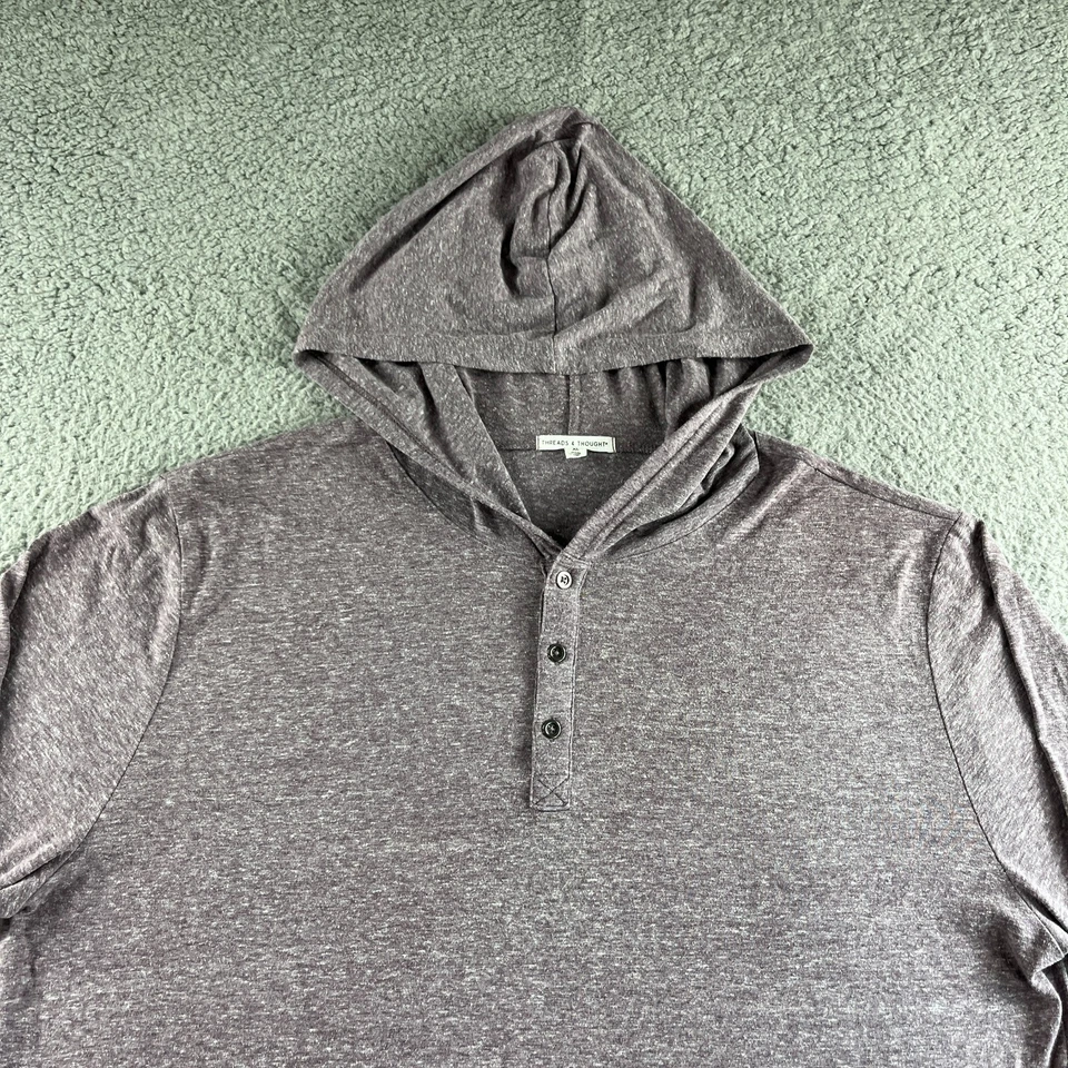 Threads 4 Thought Sweater Mens Extra Large Hoodie Sweatshirt Henley Outdoor - Image 4 of 4
