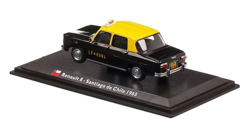 Atlas Renault 8 Santiago De Chile Taxi 1965 1:43 Scale 4 Inch Diecast Model Car - Picture 6 of 7
