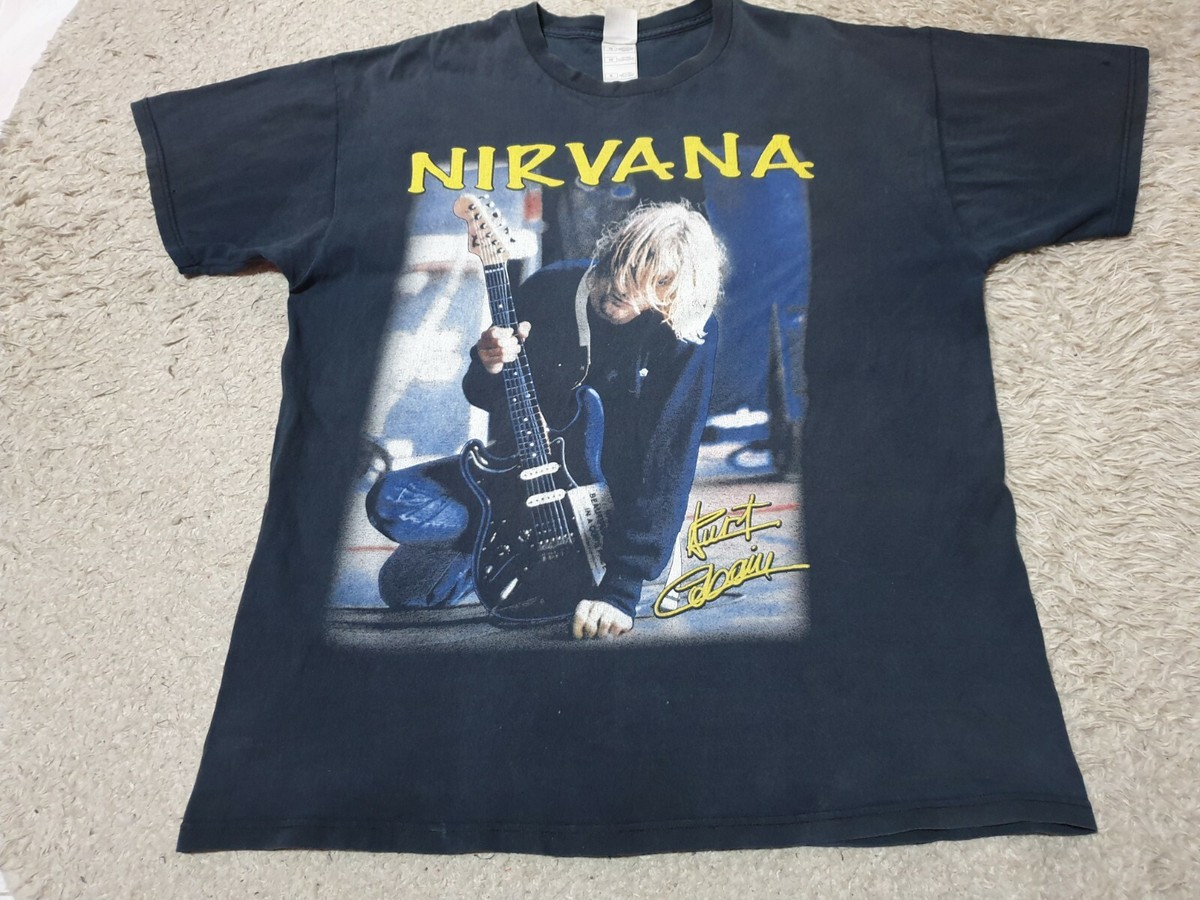 Rare Vintage Kurt Cobain Nirvana T shirt 'The End Of Music