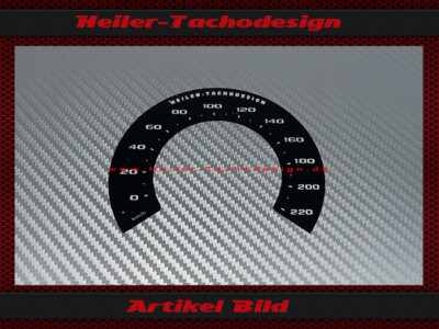 Tacho Aufkleber für Harley Davidson Fat Boy 114 FLFBS 2018 / 2020 Ø100 Mph zu Km