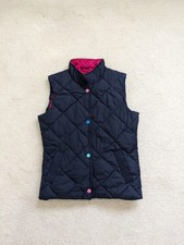 Harvey & Jones Girls Navy Padded Gilet Body Warmer Waistcoat Size 11-12 Years