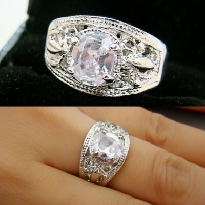 Damen Ring Strass Zirkonia Fingerring Gr. 54 - 63 17-20mm