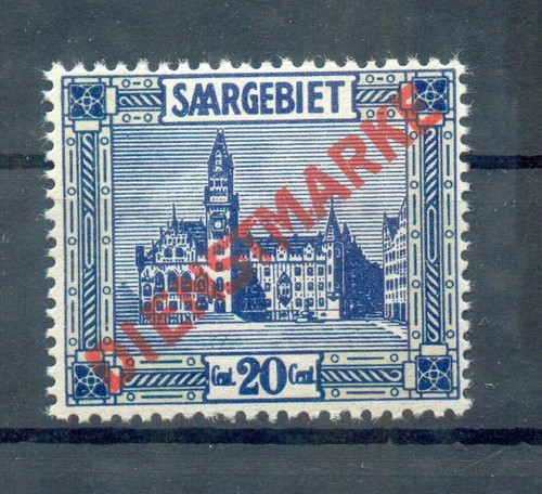 Saar Servizio 5XXIV Abart** MNH Mint (72357