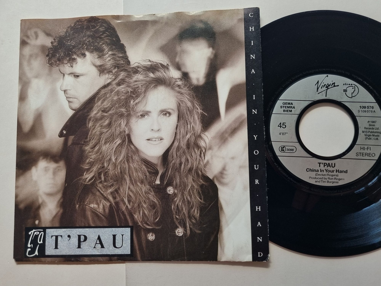T'Pau - China in your hand 7'' Vinyl Germany