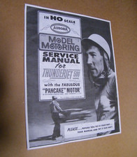 Aurora 1963 Model Motoring Service Manual For Thunder Jet 500 Catalog Ordered