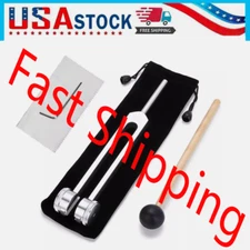 128Hz Healing Tuning Fork with Silicone Hammer Sound Therapy Musical Instrument*