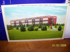 1940-50s Forest City Elementary School Forest City NC N Carolina