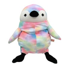 NEW Shinada Global Mochi Mochi Series Plush Penguin Rainbow L JAPAN