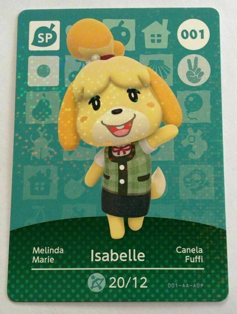 Carte Amiibo Animal Crossing 311 Lou / Lottie Holo [EUR] Série 4 Near Mint