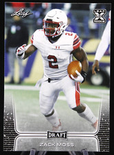 2020 Leaf Draft ZACK MOSS #60 Rookie RC Utah Utes Buffalo Bills 🦬 🏈