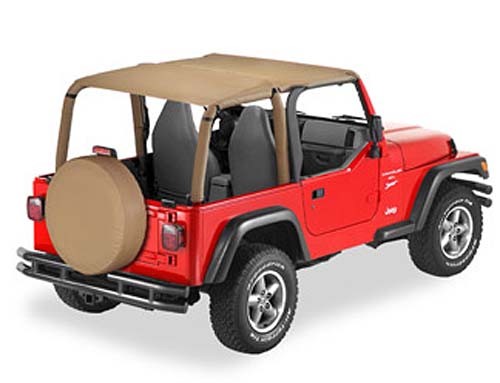 Bikini Safari Jeep TJ couleur Spice pour rouler à l'abri du soleil