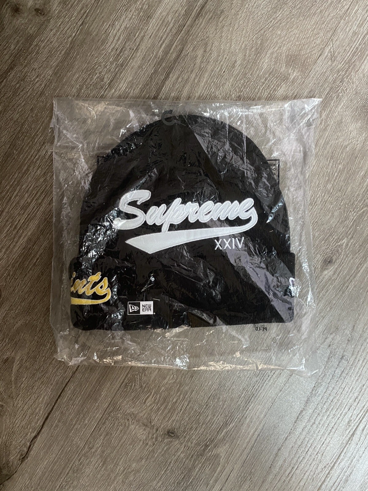 Supreme SS24 New Era Salvation Saints Beanie Black One Size New