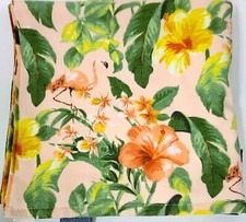 TOMMY BAHAMA COTTON PEACH,CORAL HIBISCUS GROVE FLAT FLAMINGO BATH,HAND,TIP TOWEL
