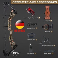 Bogenschießen Compound Bogen 19-70lbs für Rechtshänder Erwachsene Jagd Ziel