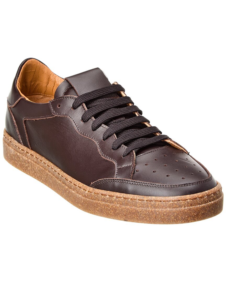 Мужские спортивные кожаные кроссовки Alfonsi Milano