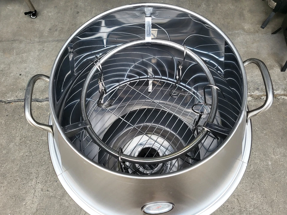 NEW STAINLESS STEEL CHARCOAL BBQ SMOKER OVEN ROAST - ROAST DUCK BBQ PORK OVEN - image 3 of 4