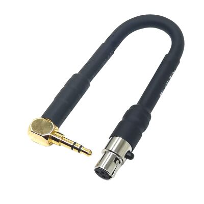 3Pin Mini XLR to 3.5mm Adapter 1/8'' TRS to Mini XLR Stereo Mini XLR Female to...
