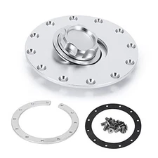  Universal Billet Aluminum Fuel Cell Cap Embedded Embedded Oil Tank Cover