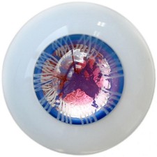  YOHO 6-24mm Purple/Blue Glass Eyes Eyeball BJD Doll Dollfie Reborn Crafts