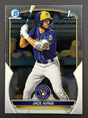#ad Jace Avina 2023 Bowman Chrome Prospects #BCP 150 $1.69