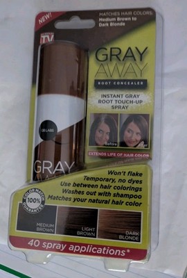 Gray Away | As Seen On TV | Root Concealer | Black To Deep Medium Brown