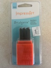 ImpressArt Bridgette Numbers Metal Stamp Set 3mm 9-Piece Set Tool