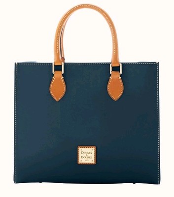 Dooney & Bourke Wexford Leather Janine Handbag In Navy