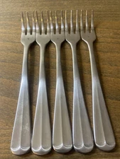 5 Barclay Geneve OYSTER BAY Stainless Cocktail/Seafood Forks