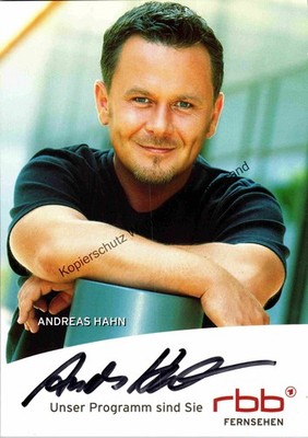 Original Autogramm Andreas Hahn RBB /// Autograph signiert signed signee  339652