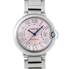 CARTIER Ballon Bleu De Cartier 36Mm W6920041 Pink Ladies Used Watch #10106