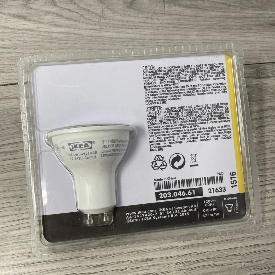 IKEA LEDARE LED Bulb 400 lm 2700 K 6W E17 for Lamp Sealed Package GU10 NEW - Image 2 of 4