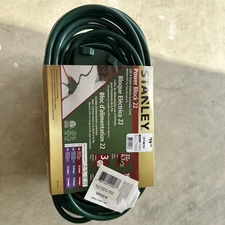 22 ft Extension Cord 3 Power Outlets Stanley 22 foot 16/3 Electric Extension