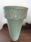 ANTIQUE RED WING BRUSH WARE STONEWARE POTTERY