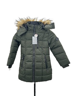Noize Hannah-GO live green Woman s  Faux Fur Trim Puffer Parka  XS