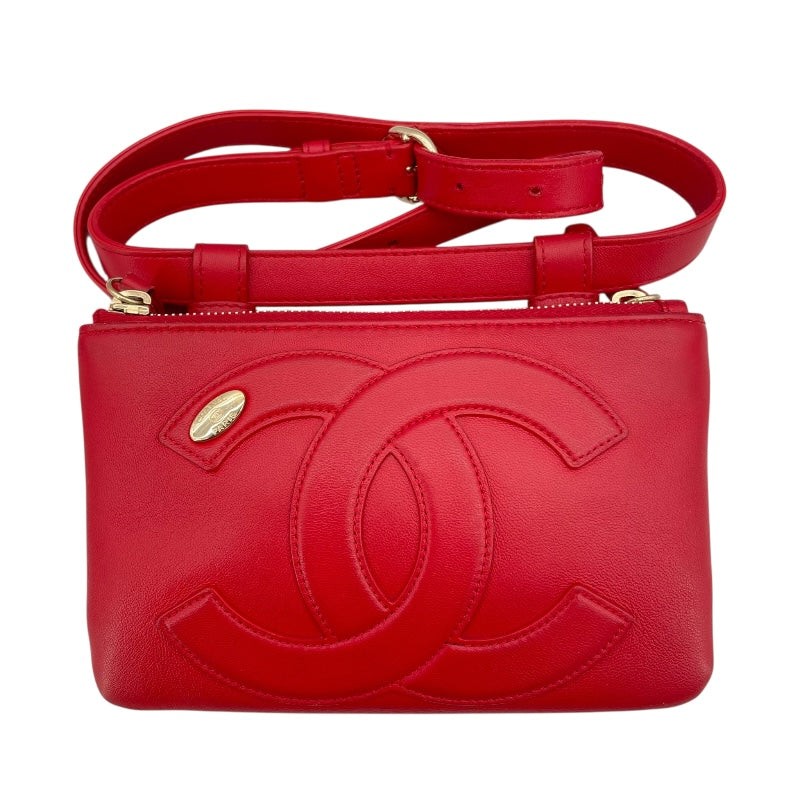 CHANEL 27 Red GHW Body Bag Series #2124 Luxury Crossbody