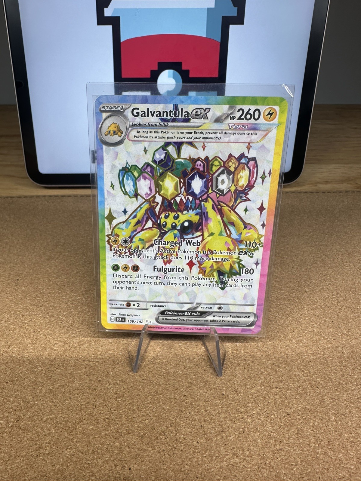 Galvantula ex Ultra Rare SV07: Stellar Crown 159/142 NM