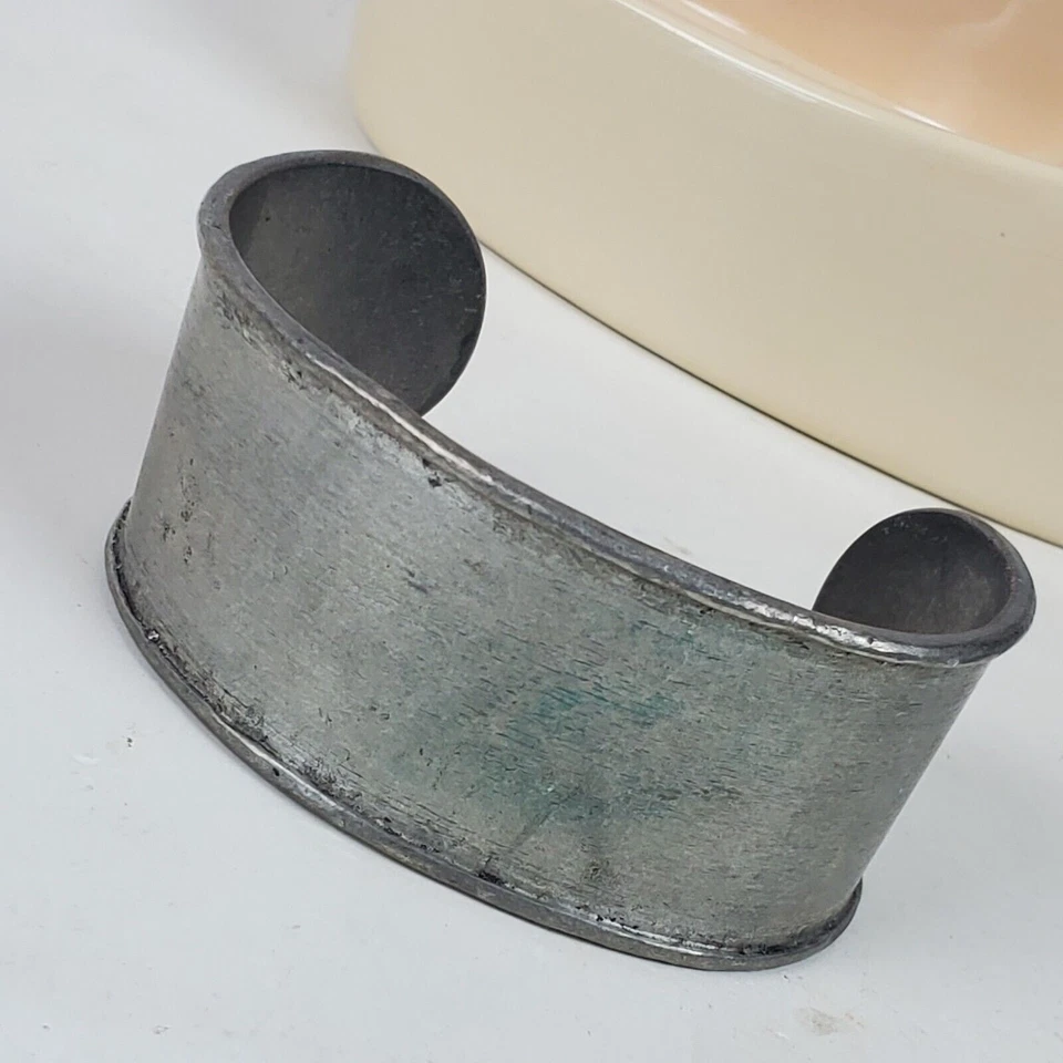 Vintage Jewel Kade Cuff Pewter Bracelet Gray - Image 2 of 3